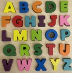 Alphabet 26 piece wooden raised puzzle (upper case letters)