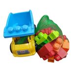 Blue and Yellow Truck + Mega Bloks