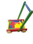 Wooden walker with blocks