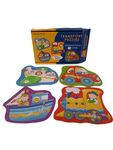 Set of four Transport puzzles with 2 pieces each