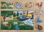 Farm Scene 18 piece puzzle