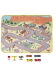  Just Play Disney Wooden Toys Disney Pixar Cars 8-Piece Wooden Blocks and Playmat