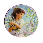 Girl and Flowers 112 piece puzzle