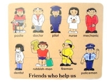 Wooden Puzzle Friends Who Help