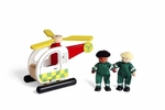 Wooden Air Ambulance And Helicopter