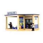 Wooden Police Station/Police Car