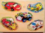 Wooden Transport Puzzle (Pegs)