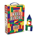 100pc Wood Blocks Set