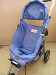 Baby Stroller Blue With Baby