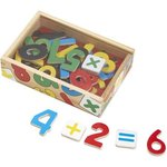 Wooden Number Magnets