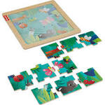 495: Set of 4, 9 piece jigsaw puzzles