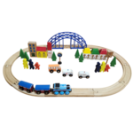 Wooden Railway Train Set PC