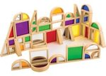 Colour & Mirror Wooden Blocks Set PC