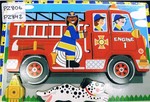 M&D Fire Truck Chunky Puzzle PC