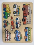 Vehicle's wooden board puzzle PC