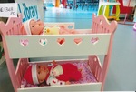 Wooden Doll Bunk Bed and dolls PC