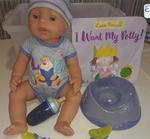 Potty training baby and book