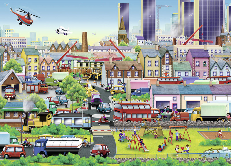 PZ182: Ravensburger Busy Neighbourhood Puzzle PC 