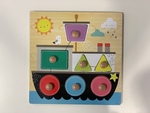 Wooden Boat Shape Puzzle