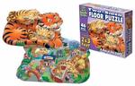 A Day at the Zoo Double Sided Floor Puzzle 46 pcs 