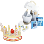 Wooden Cake Mixer with Birthday Cake PC