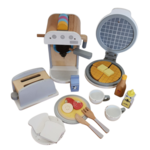 Wooden Coffee Machine, Toaster & Waffle Maker PC