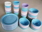 Party Tableware Pack   BPA free. (20 X plates, bowls and cups). 