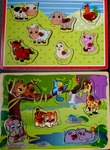 Jungle & Farm Animal Puzzles x 2