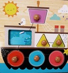 Wooden Boat Shape Puzzle