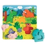 Janod - Hide and Seek Dinosaur Puzzle