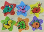 Dinosaurs Wooden Peg Puzzle PC