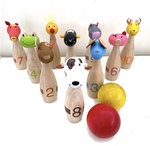 Wooden Animals Bowling