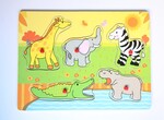 Wooden African Animals Peg Puzzle ML