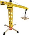 Wooden crane