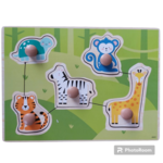 Wooden Animals Peg Puzzle PC