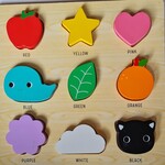 Coloured shapes puzzle