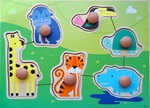Rainforest Animal Peg Puzzle PC