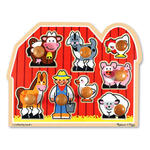 M&D Farm Animals Jumbo Knob Wooden Puzzle ML