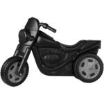 Black motorbike with silver wheels ML