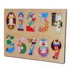 Artistic Numbers Peg Wooden Puzzle