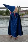 Blue Sparkle Wizard Cape & Hat #2