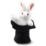 The rabbit in the hat hand puppet 