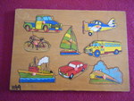 TRANSPORT Peg Inset Puzzle