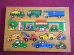 GARAGE Peg Inset Puzzle