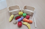 Fruit & Vegetable Wooden Cut Thru Set