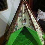 Teepee Tent Green Cowboy design