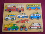 TRANSPORT Peg Inset Puzzle