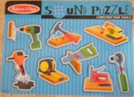 CONSTRUCTION TOOLS SOUND Peg Inset Puzzle