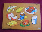FOOD Peg  Inset Puzzle