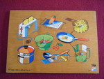 COOKING Peg Inset Puzzle